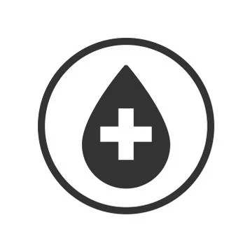 Linear Donate Blood icon-Vector Iconic Design Stock Illustration