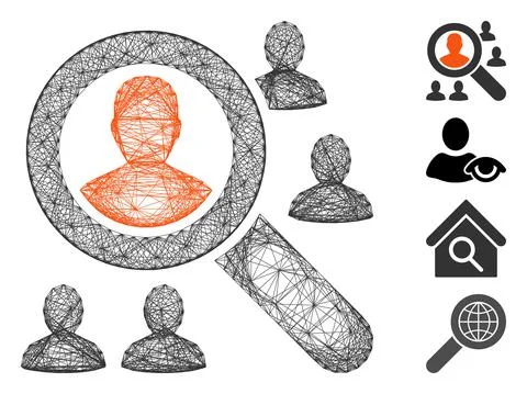 Linear Explore Patients Vector Mesh Stock Illustration