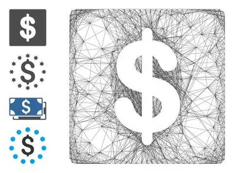 Linear Financial Vector Mesh Stockillustratie