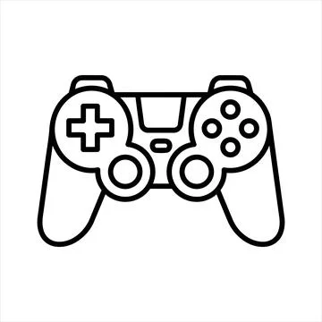 Linear gaming controller interface icon 8K ultra quality image ratio 스톡 일러스트