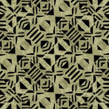 Linear Geometric Seamless Pattern Mosaic Illustrazione stock