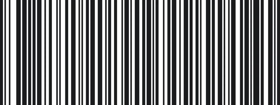 Linear gradient stripe with long thin to thick gradation. Abstract futurist.. Stock-Illustration