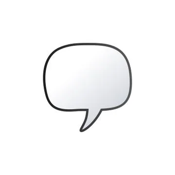 Linear Hand drawn Speech Bubble, Rectangle Distorted Circle and Square Blank  스톡 일러스트