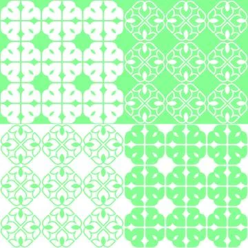 Linear Indian Lotus Pattern Stock Illustration