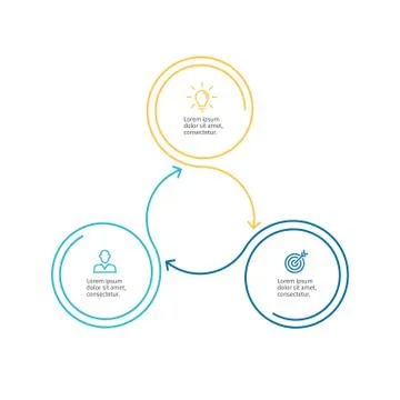 Linear infographics. Minimalistic chart, diagram. Stock Illustration