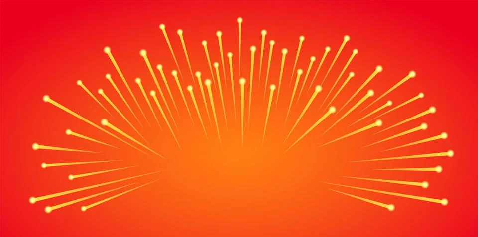 Linear Lighting Yellow Elements Festive Celebration Illuminated Background Stock Illustration