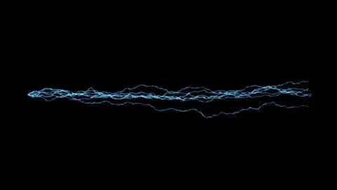 Linear Lightning Direct Electric Beam Strike Atmospheric Layer On Black Screen Stock Footage 339695398
