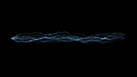 Linear Lightning Direct Laser Beam Spark Strike Atmospheric Layer Against Black Stock Footage 339081239