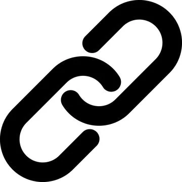 Linear link icon for web, pc and mobile app Stock Illustration