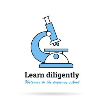 Linear logo - Learn diligently Stock Illustration