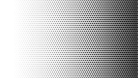 Linear monochrome halftone gradient from squares on white. Stock Illustration