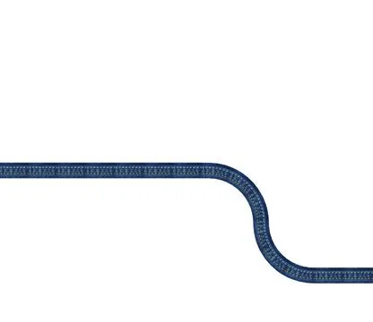 Linear movements of jeans texture on white background Stock Photos