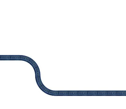 Linear movements of jeans texture on white background Stock Photos