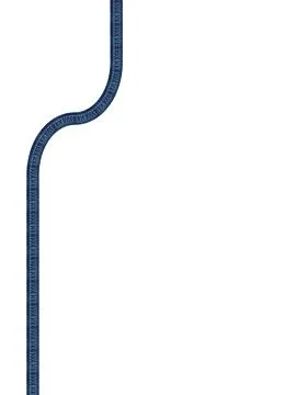 Linear movements of jeans texture on white background Stock Photos