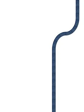 Linear movements of jeans texture on white background Foto stock