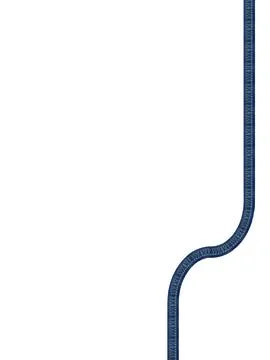 Linear movements of jeans texture on white background Stock Photos