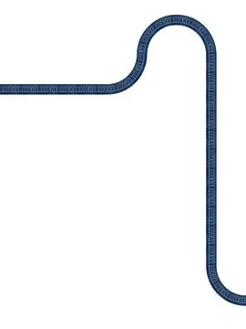 Linear movements of jeans texture on white background Stock Photos