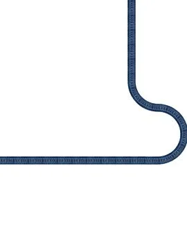 Linear movements of jeans texture on white background Stock Photos
