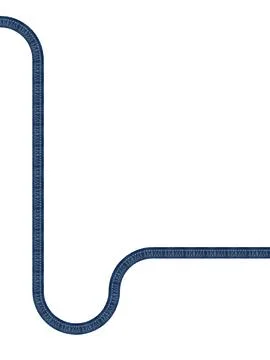 Linear movements of jeans texture on white background Stock Photos