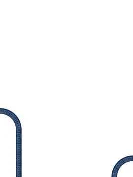 Linear movements of jeans texture on white background Stock Photos