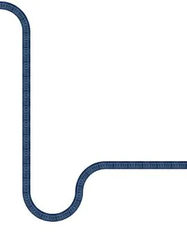 Linear movements of jeans texture on white background Stock Photos