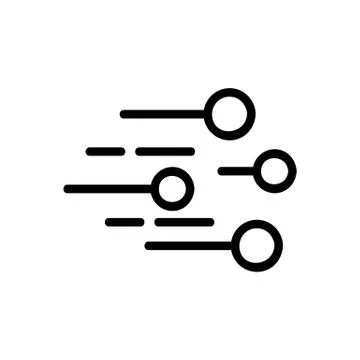 Linear network data icon vector outline illustration イラスト素材