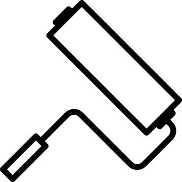 Linear paint roller icon for your design Stock Photos