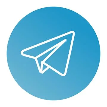 Linear paper plane icon Stock-Illustration