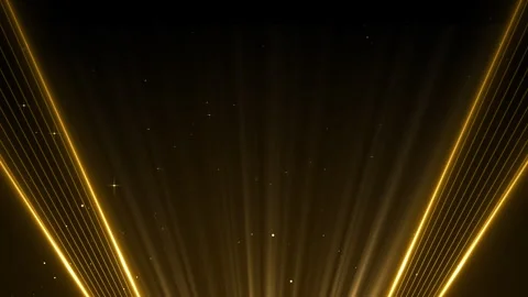 Linear Particles Gold Awards Trailer Titles Cinematic Openers Background Loop Vidéo 328904014