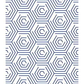 Linear pattern, background with outline hexagons Illustrazione stock