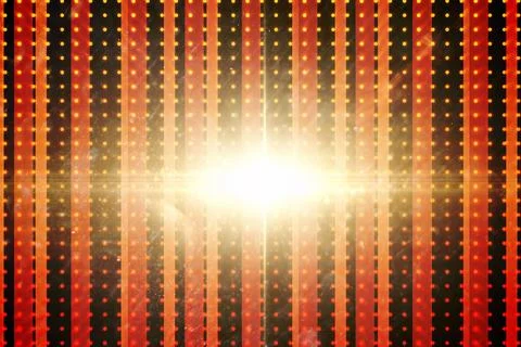 Linear pattern with glowing light Stock Photos