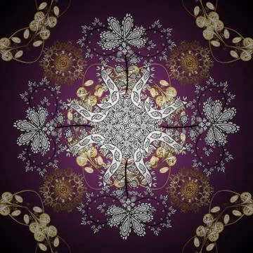 Linear pattern. Vector design. Royal style. Repeated doodles. Sketch, scribble, Stock Illustration