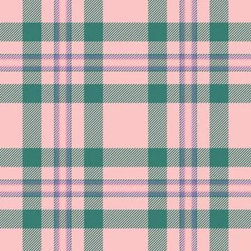 Linear plaid vector fabric, veil texture background seamless. Pajamas patte.. Stock Illustration