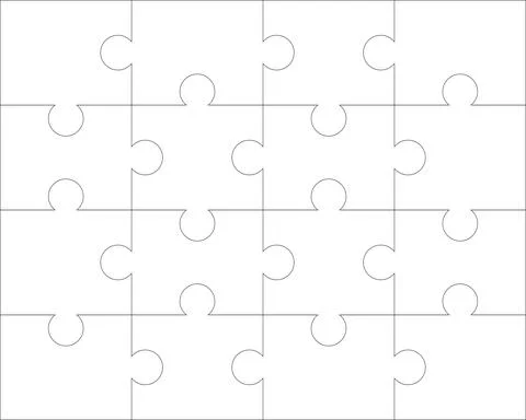 Linear puzzle game. vector illustration Illustrazione stock