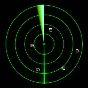 Linear Radar basic Stock Footage 81565