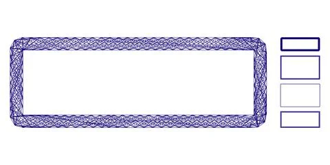 Linear Rectangle Frame Vector Mesh 스톡 일러스트