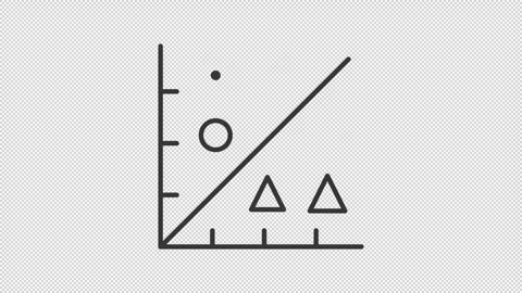 Linear regression line animation Video stock 292769727