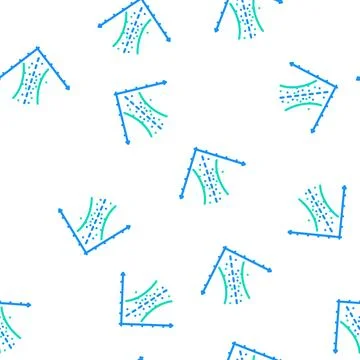Linear regression vector seamless pattern イラスト素材