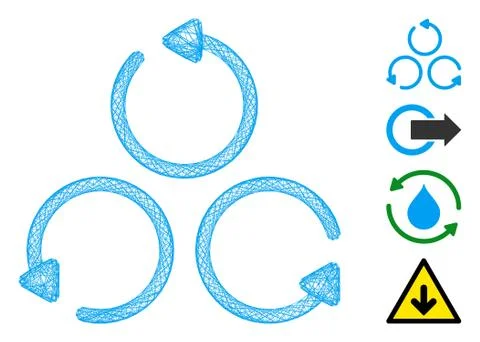 Linear Rotation Vector Mesh イラスト素材