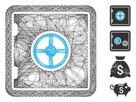 Linear Safe Vector Mesh Stock Illustration