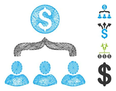 Linear Sales Funnel Vector Mesh Stock Illustration