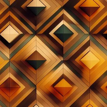 Linear seamless abstract background with rhombuses. Striped infinity geometri 스톡 일러스트