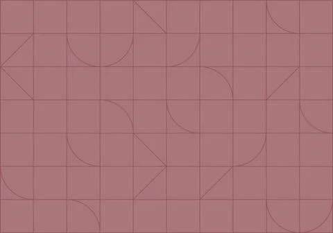 Linear seamless art deco pattern coral 스톡 일러스트