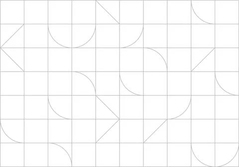 Linear seamless art deco pattern Stock Illustration
