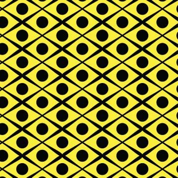Linear seamless pattern and polka dots. repeating geometric pattern Stock Illustration