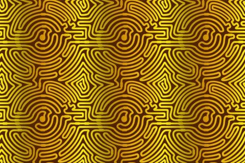 Linear seamless pattern with circuit texture Stock Illustration