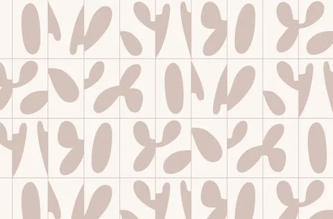 Linear seamless smooth abstract pattern beige イラスト素材