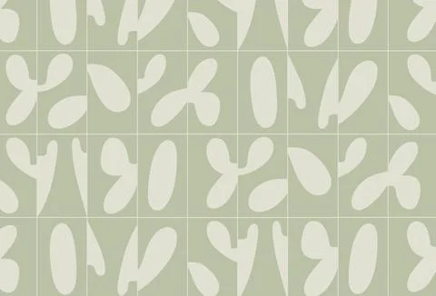 Linear seamless smooth abstract pattern green Stock Illustration