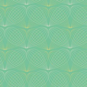 Linear shapes fresh green seamless vector pattern 스톡 일러스트