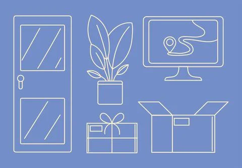 Linear shopping process イラスト素材